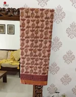 Multi Flower Assam Silk saree with Maheshweri  border - Image 6